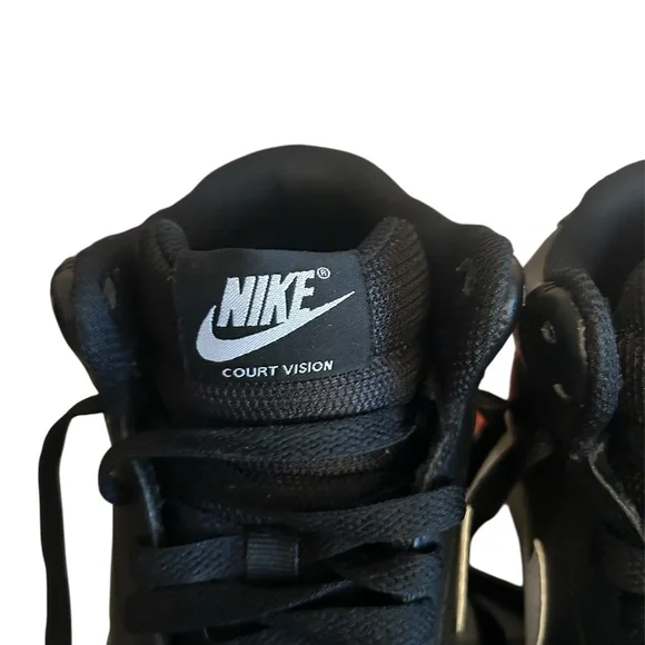 Nike Black and White High-Top Sneakers - Picture 6 of 7